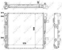 Nrf 53896 - RADIADOR ALU BRAZED MERCEDES VARIO