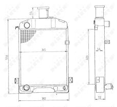 Nrf 54028 - RADIADOR CU STEYR 80 84 86