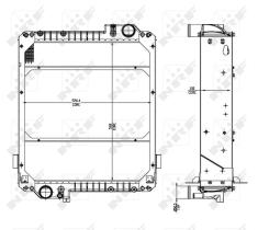 Nrf 54071 - RADIADOR ALU BRAZED MASSEY FERGUSON