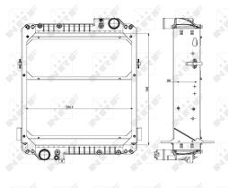 Nrf 54073 - RADIADOR ALU BRAZED MASSEY FERGUSON