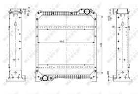 Nrf 54076 - RADIADOR ALU BRAZED MASSEY FERGUSON