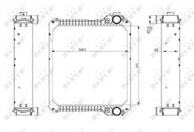 Nrf 54077 - RADIADOR ALU BRAZED CASE IH MX100,