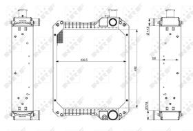 Nrf 54078 - RADIADOR ALU BRAZED CASE IH 4210, 4