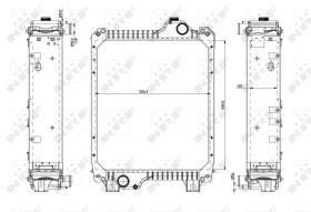 Nrf 54079 - RADIADOR ALU BRAZED CASE IH MXM155,