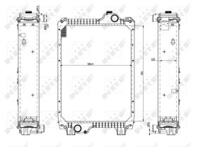 Nrf 54080 - RADIADOR ALU BRAZED CASE IH MXM175,