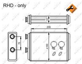 Nrf 54224 - CALENTADOR FIAT PUNTO 99-