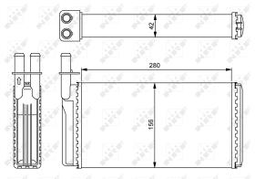 Nrf 54243 - CALENTADOR SAAB 9000 84-