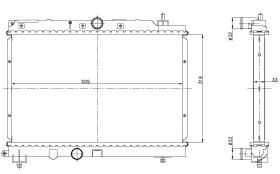  55306 - RADIADOR ALU BRAZED ROVER 418 TOURE