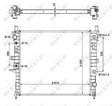  55334 - RADIADOR ALU BRAZED MERCEDES ML230