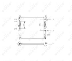  55336 - RADIADOR ALU BRAZED MERCEDES ML55 A