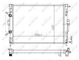  58329A - RADIADOR ALU MECHAN RENAULT GRAND S