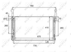  58509 - RADIADOR ALU BRAZED CHEVROLET CAPTI