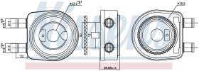 Nissens 90780 - RADIADOR ACEITE HYUNDAI SANTA FE (S