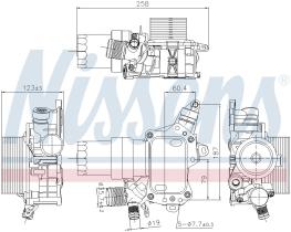 Nissens 91194 - RADIADOR ACEITE NISSAN QASHQAI(J11)