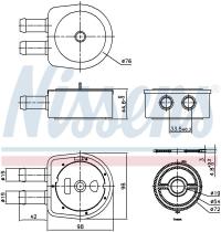 Nissens 91203 - RADIADOR ACEITE FORD TRANSIT(TT9)(0