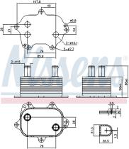 Nissens 91205 - RADIADOR ACEITE AUDI A 6/S 6(C7)(11