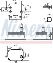 Nissens 91206 - RADIADOR ACEITE AUDI A 6/S 6(C7)(11