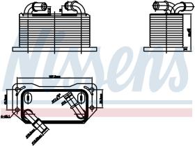 Nissens 91237 - RADIADOR ACEITE VOLVO V40(12-)D4