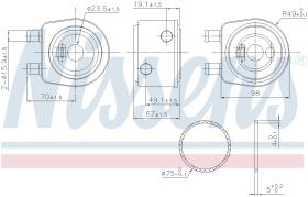 Nissens 91248 - RADIADOR ACEITE LTI TX 2.5 TD