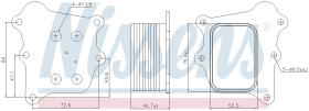 Nissens 91250 - RADIADOR ACEITE SUZUKI BALENO II(EW