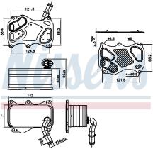 Nissens 91270 - RADIADOR ACEITE MERCEDES C-CLASS W