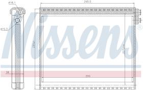 Nissens 92341 - EVAPORADOR MERCEDES C-CLASS W 204(0