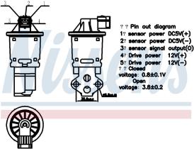 Nissens 98247 - VALVULA EGR DAEWOO MATIZ(KLYA)(01-)