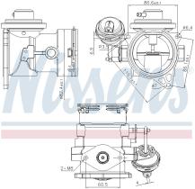 Nissens 98268 - VALVULA EGR VOLKSWAGEN MULTIVAN(7H.