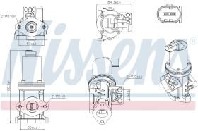 Nissens 98308 - VALVULA EGR HYUNDAI H1(A1)(97-)2.5