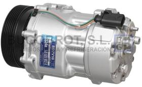  511233X - COMPRESOR SANDEN SD7V16 P6 120 MM.(G.VW.1JO820803A/F/K)BGBQA