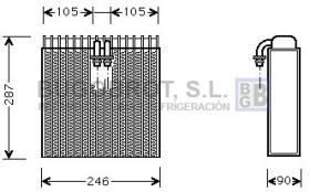 Bugobrot 70KT5031 - EVAPORADOR KUBOTA (1474812)